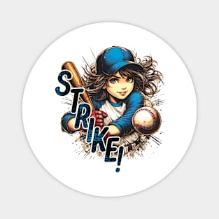 Swing Star Baseball Magnet